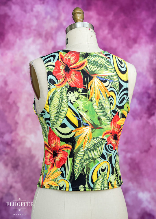 Handmade Buffy Crop Top - Tropical Paradise