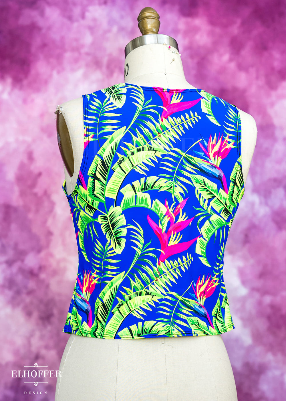 Handmade Buffy Crop Top - Tropical Daydream