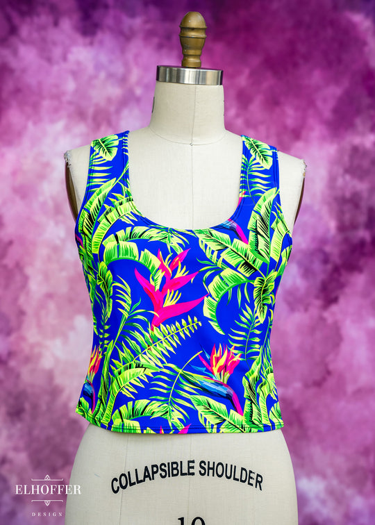 Handmade Buffy Crop Top - Tropical Daydream