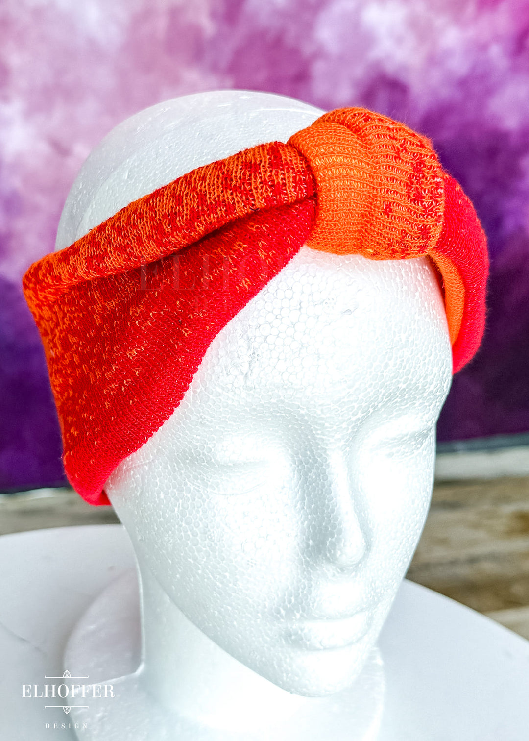 Handmade Knotted Headband - Galactic Sunset Knit