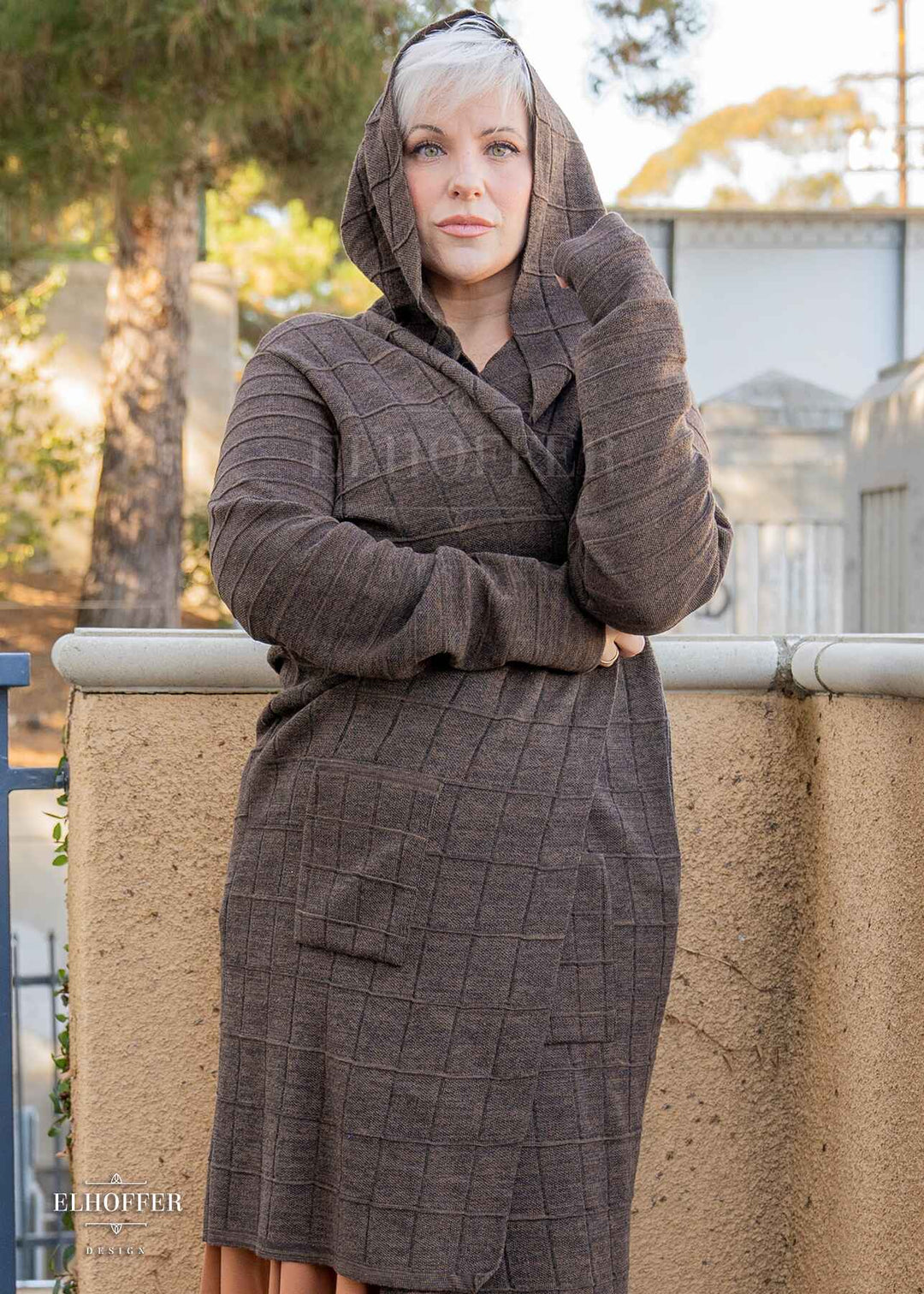 Galactic Renegade Unisex Duster Cardigan Sepia Knight