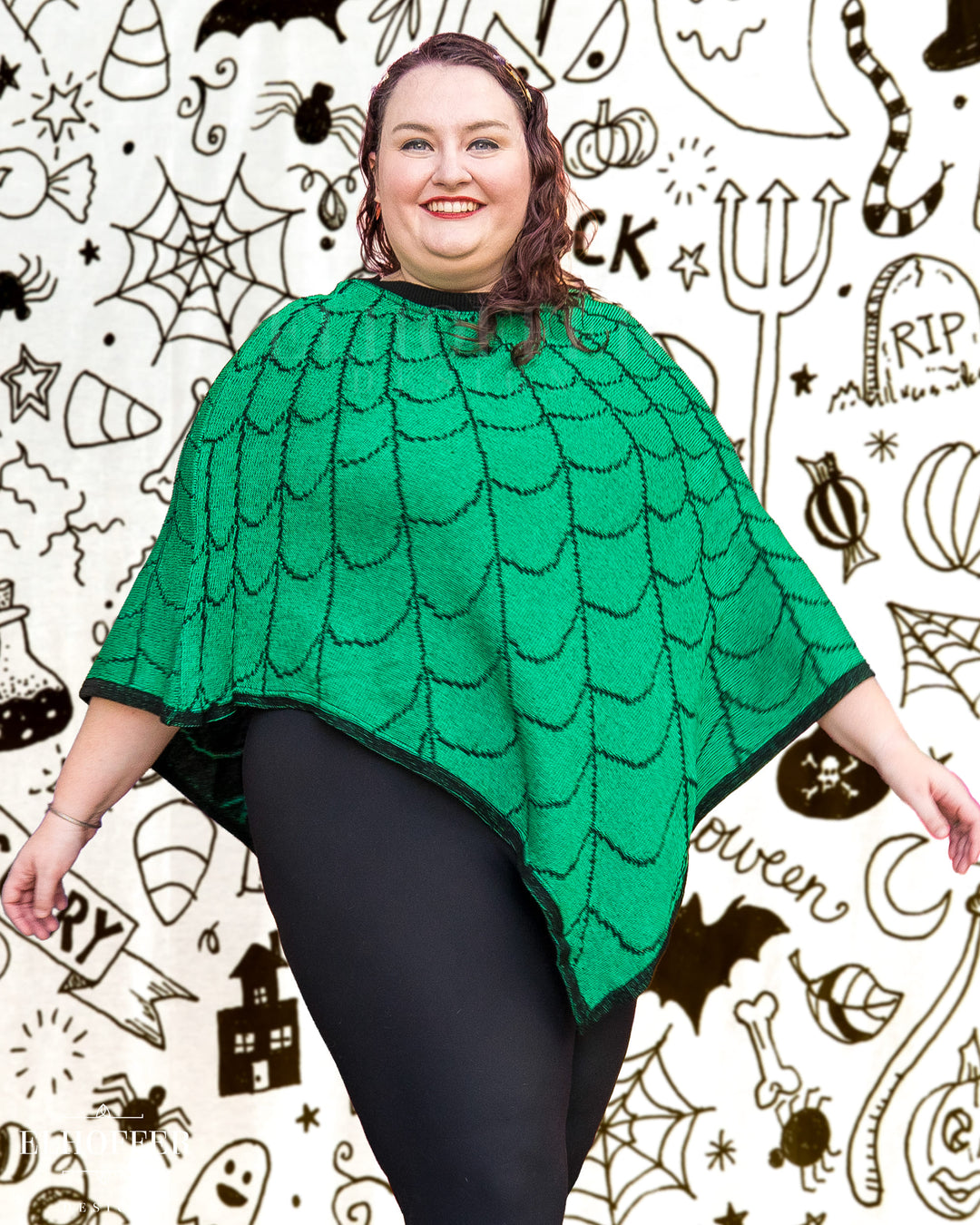 Strange & Unusual Poncho - Green