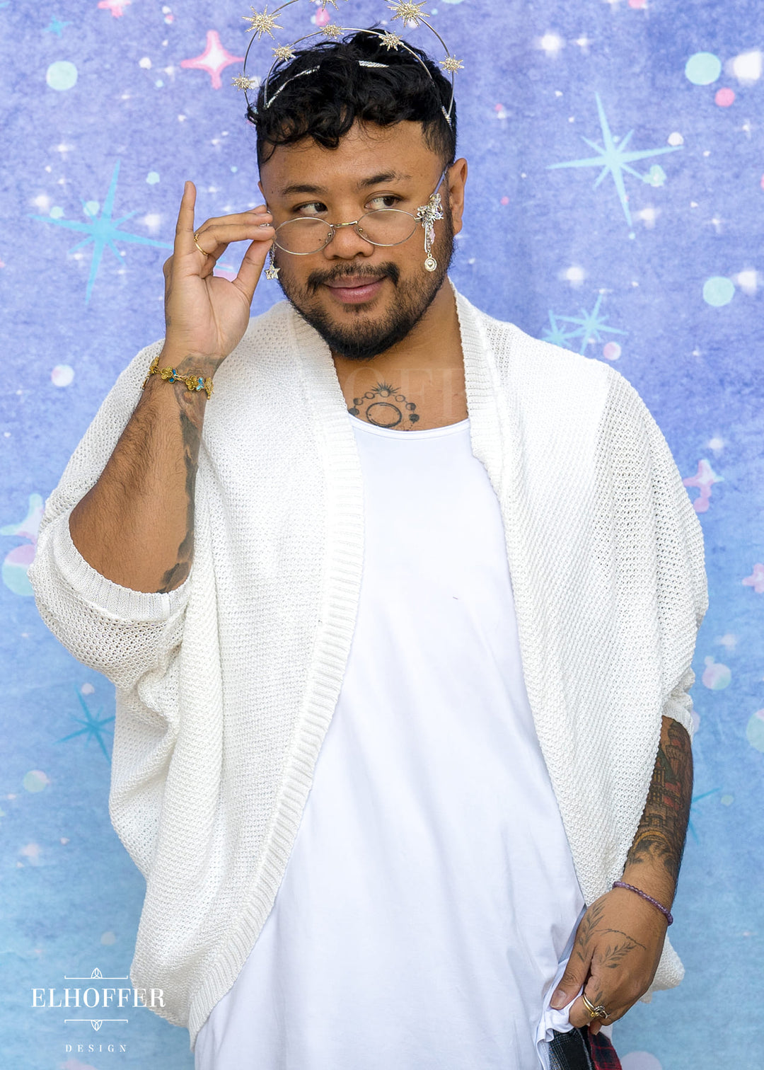 Essential Knit Dolman - Poet White