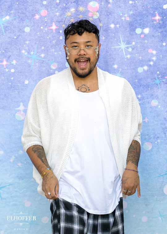 Essential Knit Dolman - Poet White