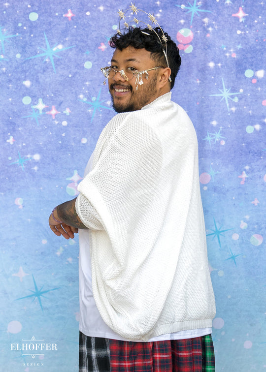 Essential Knit Dolman - Poet White