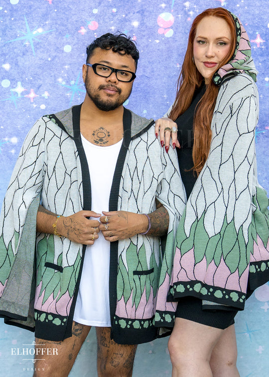 Butterfly Sensei Cape Sleeve Longline Cardigan