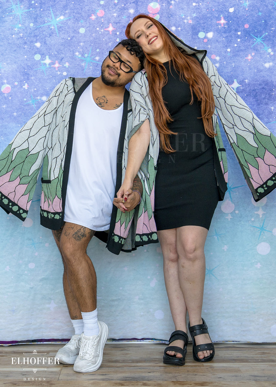 Butterfly Sensei Cape Sleeve Longline Cardigan