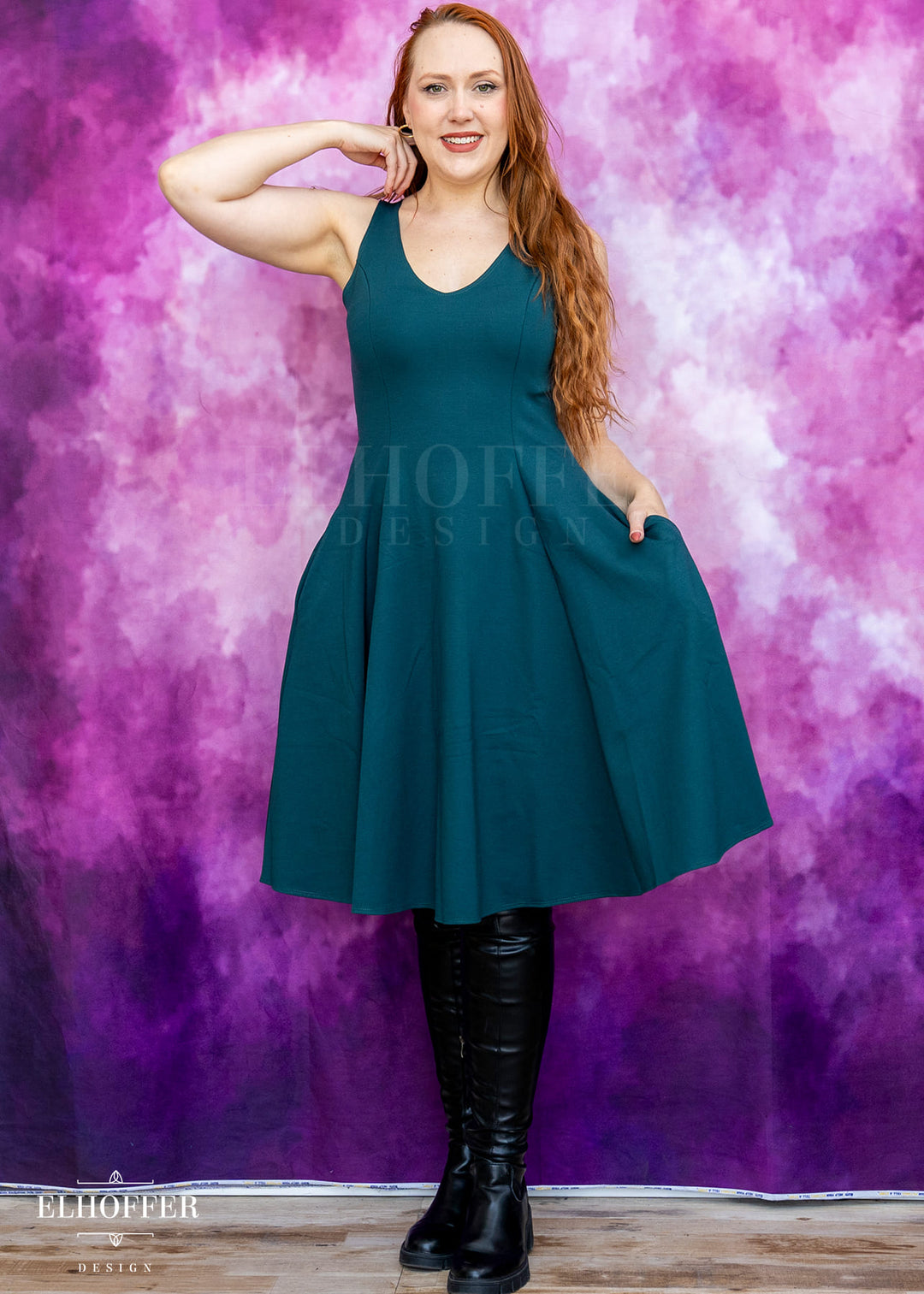 Essential Virgo Dress - Spruce Ponte