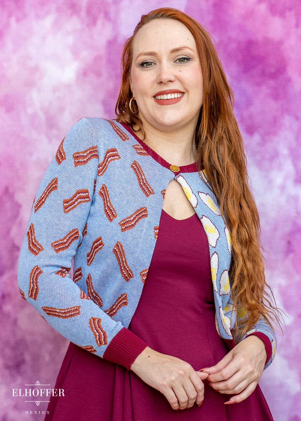 Bacon & Eggs Cropped Cardigan