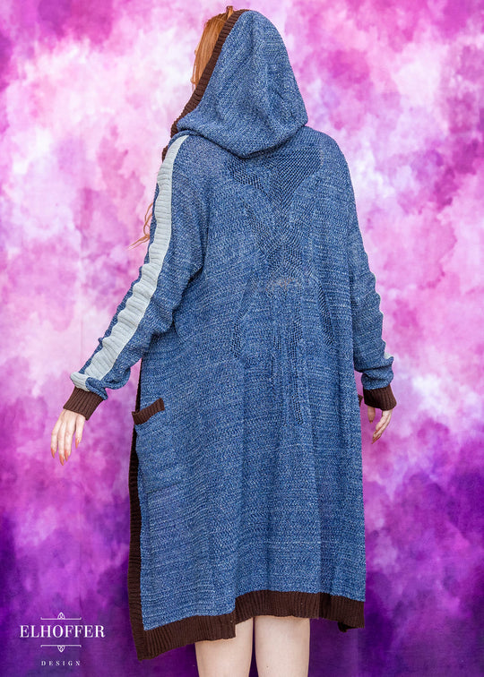 Galactic Hunter Unisex Duster Longline - Clone Blue