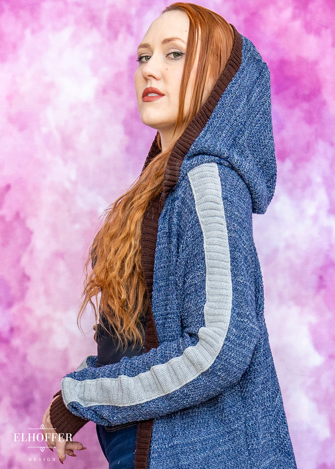 Galactic Hunter Unisex Duster Longline - Clone Blue