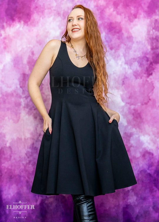 Essential Virgo Dress - Black Ponte
