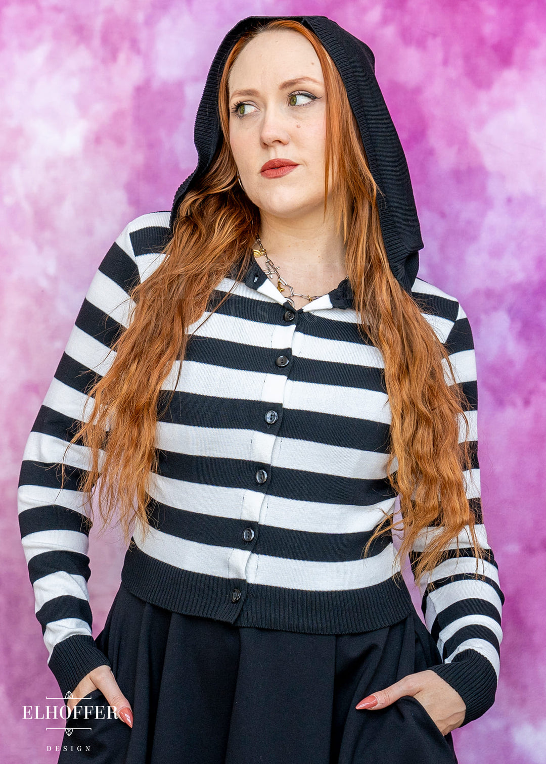Creepy & Kooky Hooded Cardi