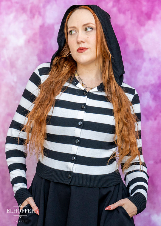 Creepy & Kooky Hooded Cardi