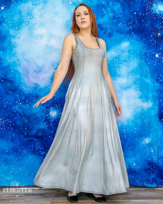 Essential Scorpio Maxi Dress - Distressed Liquid Holo - V Distressed - Final Sale