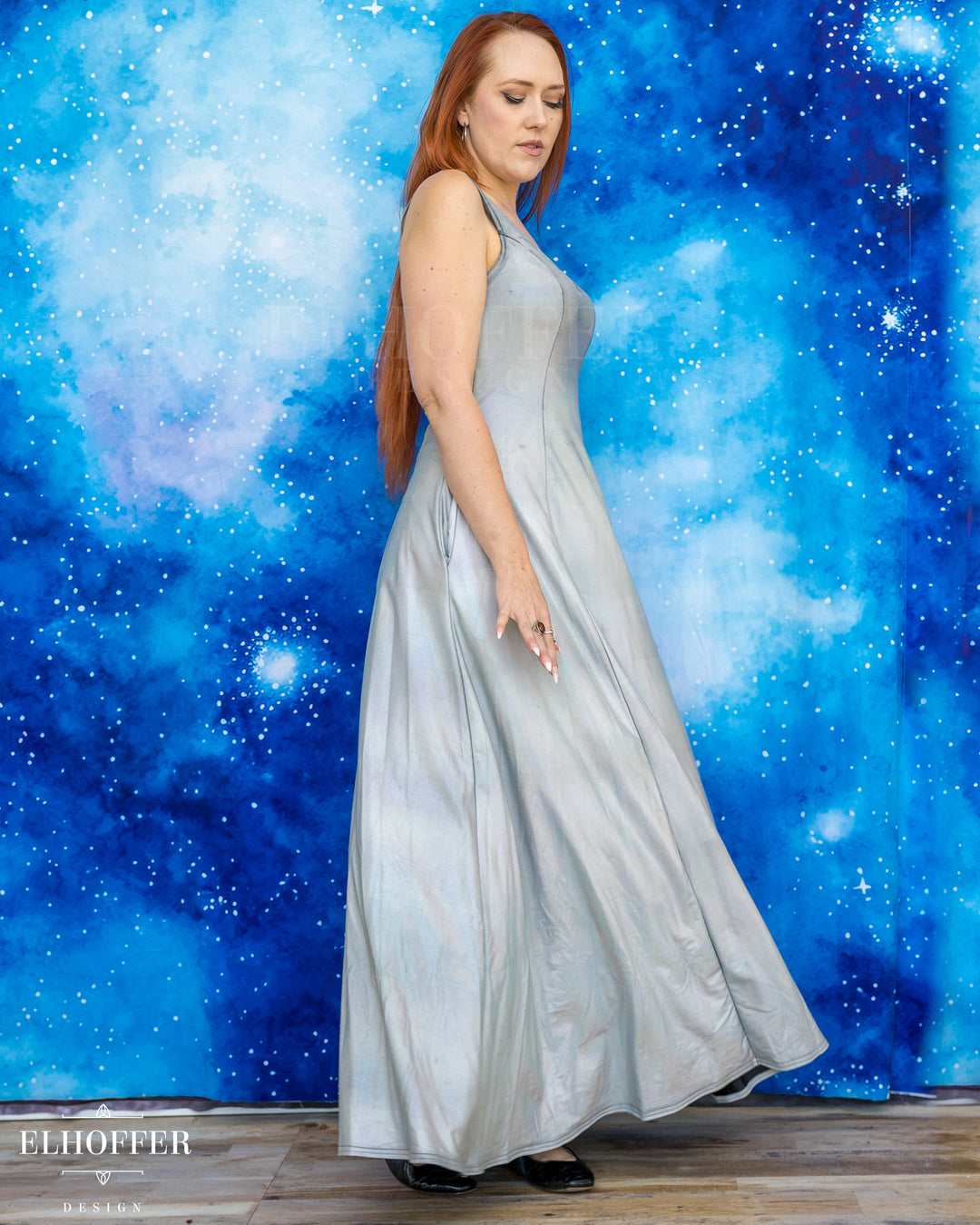 Essential Scorpio Maxi Dress - Distressed Liquid Holo - V Distressed - Final Sale
