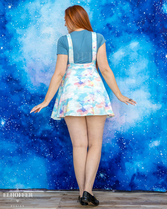 Essential Dorothy Pinafore - Pastel Rainbow Clouds