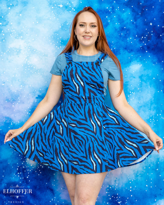 Essential Dorothy Pinafore - Blue Tiger