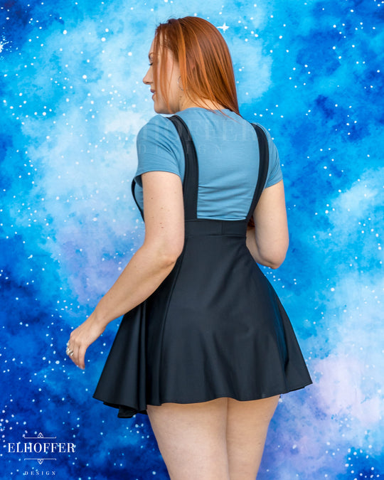 Essential Dorothy Pinafore - Midnight Black Spandex