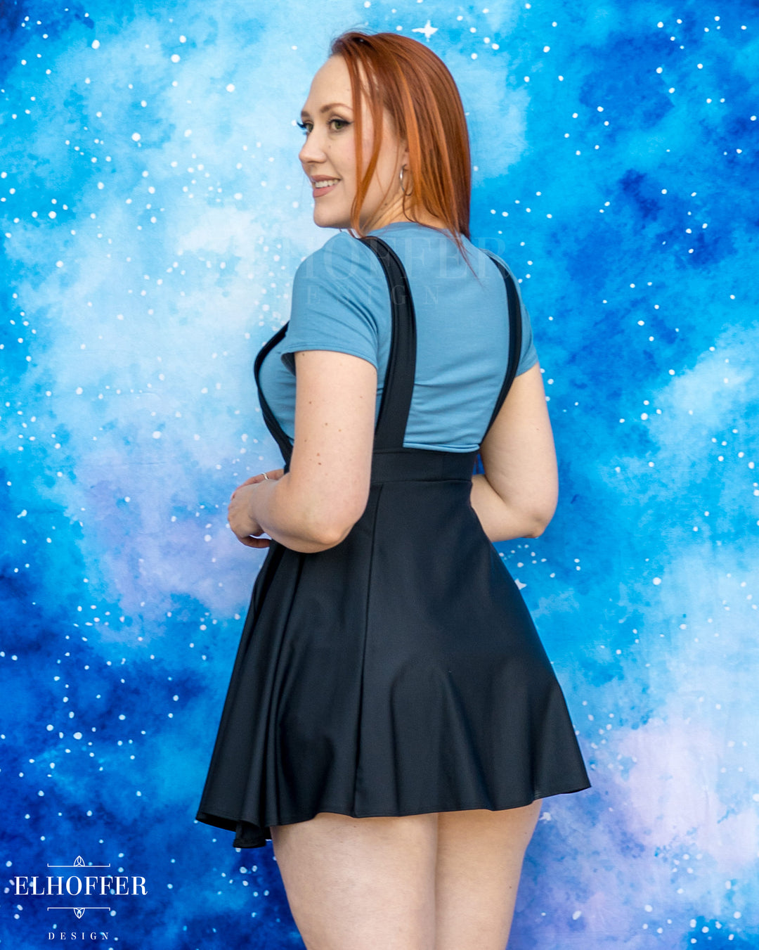 Essential Dorothy Pinafore - Midnight Black Spandex