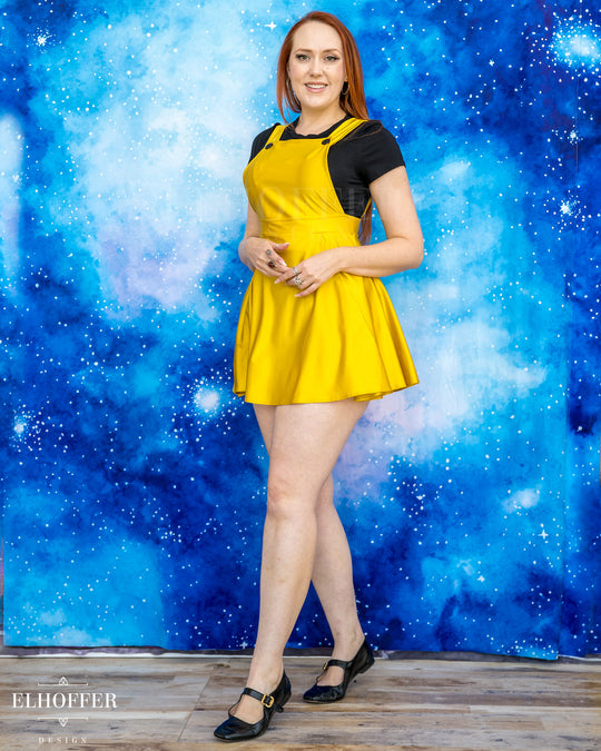 Essential Dorothy Pinafore - Golden Yellow Spandex
