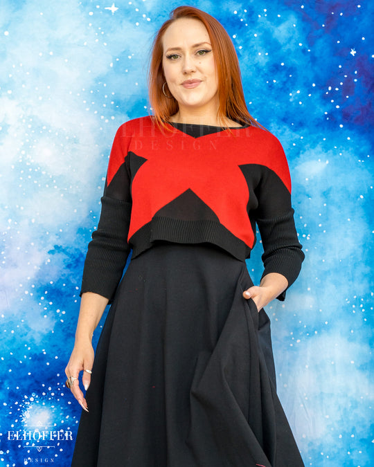 Marvelous Gifted Academy Crop - Xtreme Black - Made to Order