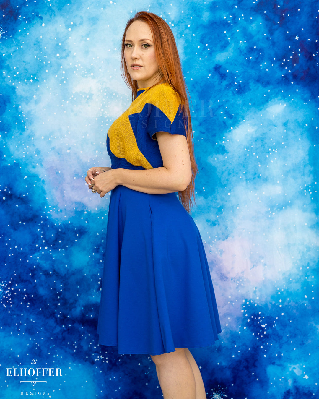 Marvelous Gifted Academy Crop - Astonishing Blue - Made to Order