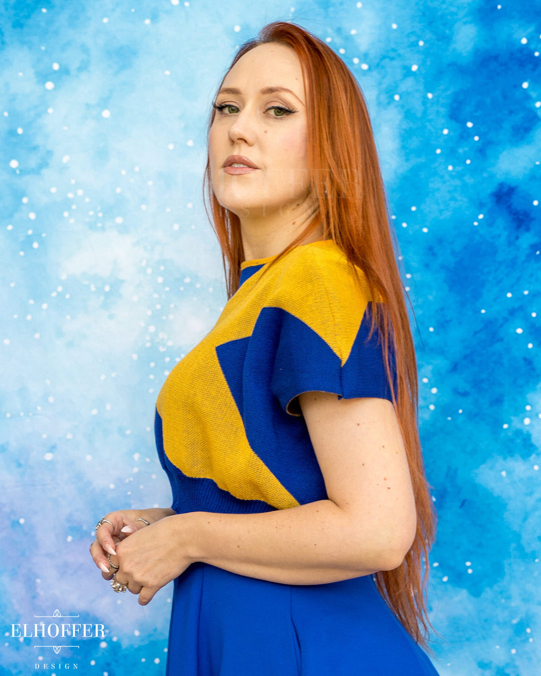 Marvelous Gifted Academy Crop - Astonishing Blue - Made to Order