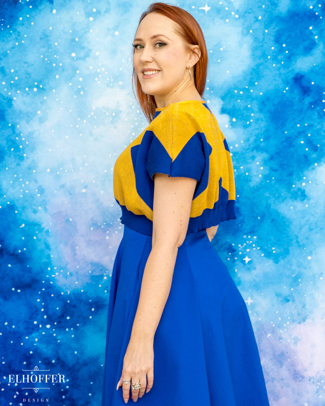 Marvelous Gifted Academy Crop - Astonishing Blue - Made to Order