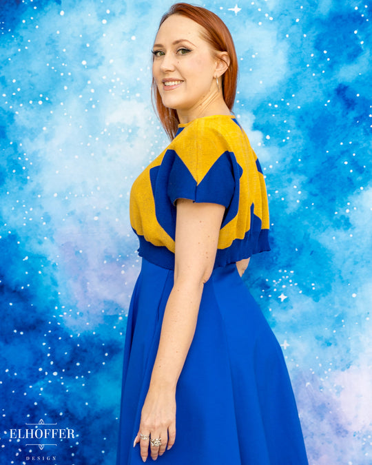 Marvelous Gifted Academy Crop - Astonishing Blue - Made to Order