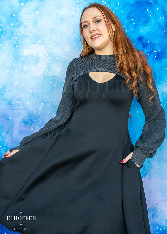 Essential Capricorn Crew Crop - Heathered Charcoal