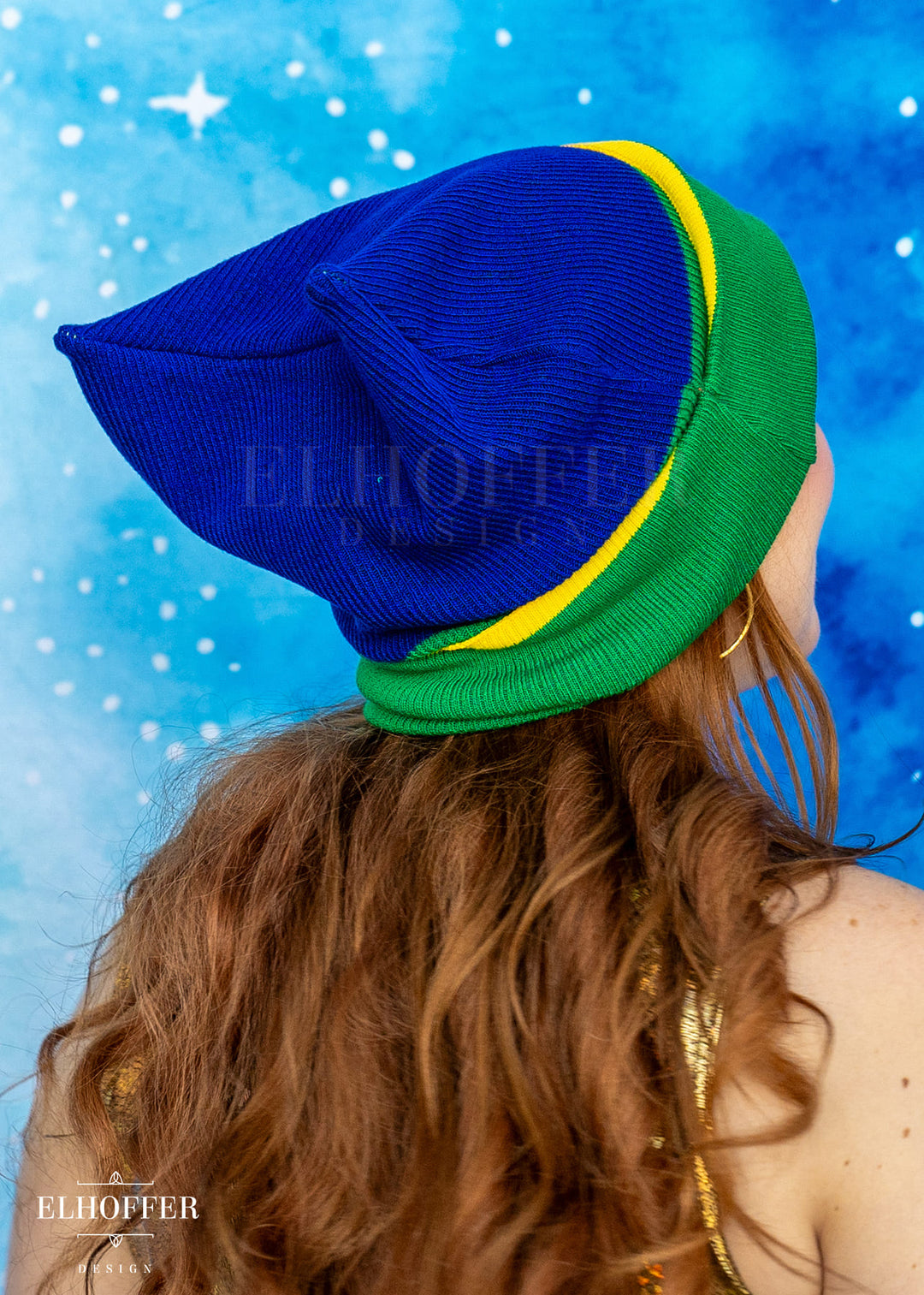 Rainbow Pride Ribbed Cat Ear Beanie