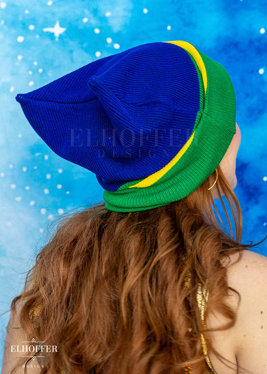 Rainbow Pride Ribbed Cat Ear Beanie