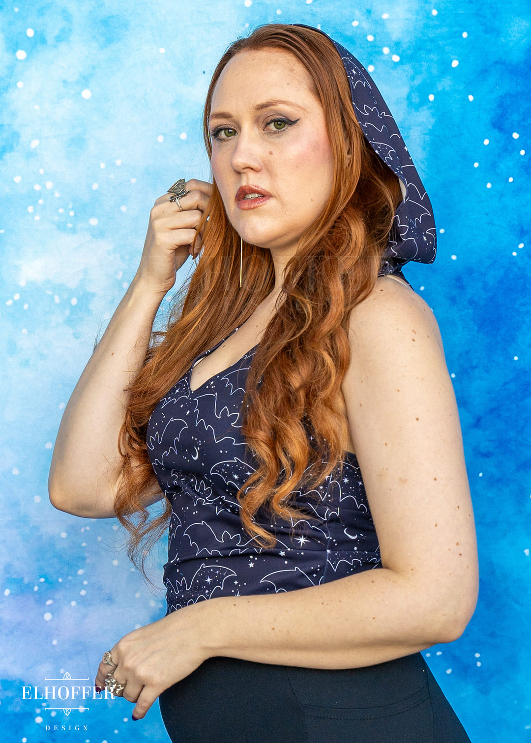 Essential Mara Hooded Top - Batty Witch Spandex