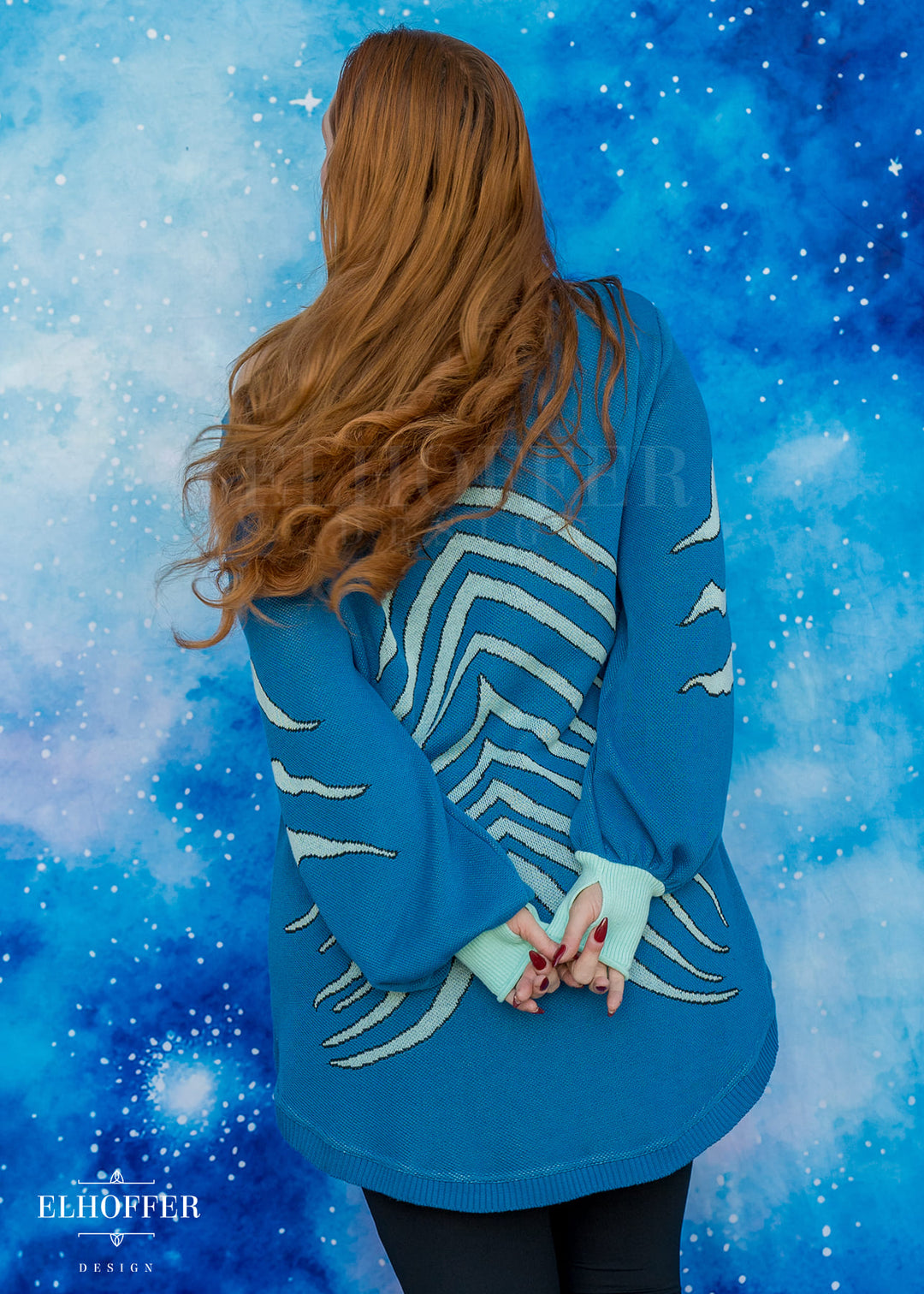 PREORDER - Blue Tiger Oversize Sweater