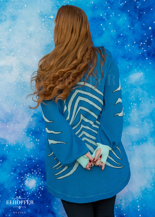 PREORDER - Blue Tiger Oversize Sweater