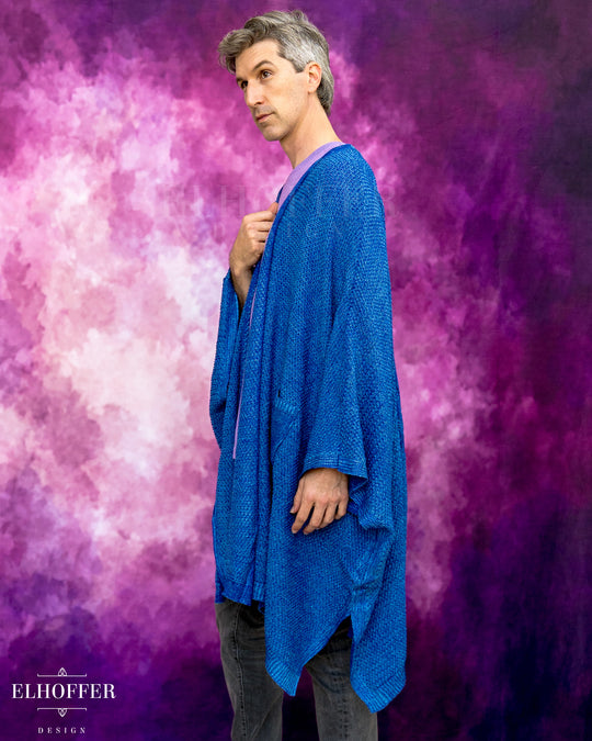 Fae of Night & Stars Knit Robe - Icy Blue
