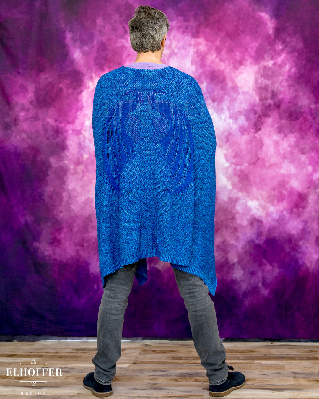 Fae of Night & Stars Knit Robe - Icy Blue