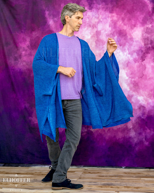 Fae of Night & Stars Knit Robe - Icy Blue