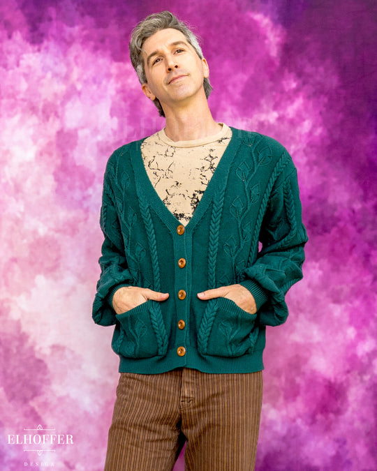 Elevensies Oversize Cardi - Fangorn Green
