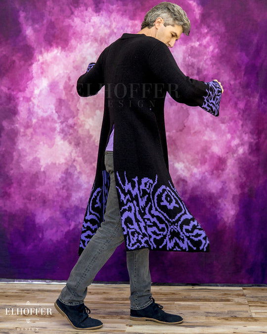 Starpuff Special - Demon Idol Unisex Sochangui Robe - Black & Purple