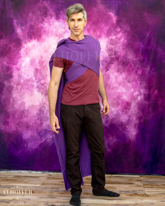 Sacred Princess Knit Wrap Cape - Conjurer Purple