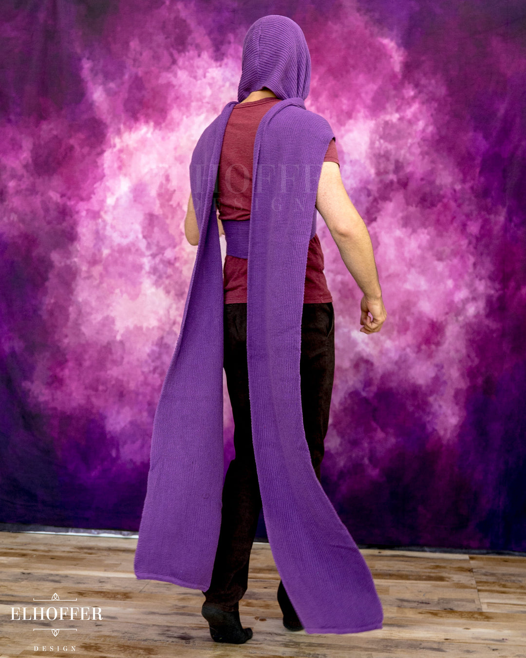 Sacred Princess Knit Wrap Cape - Conjurer Purple