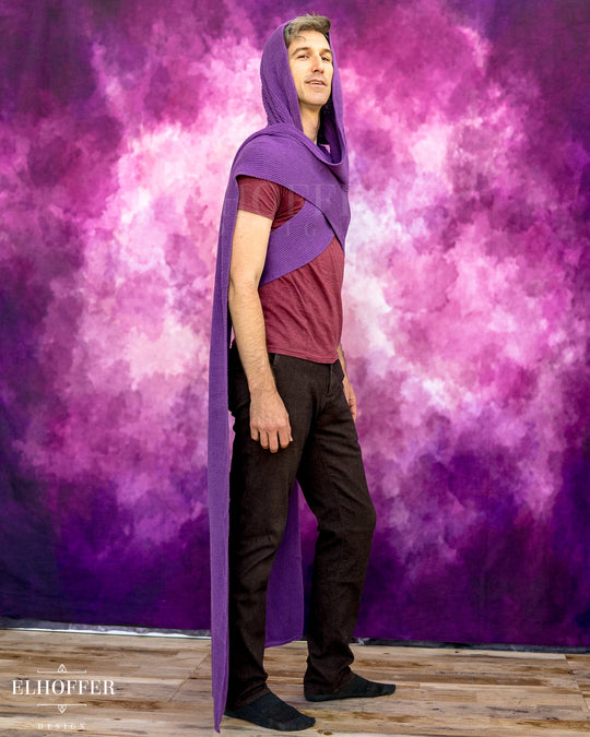 Sacred Princess Knit Wrap Cape - Conjurer Purple