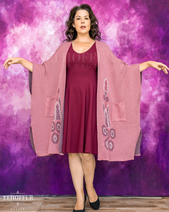 Galactic Princess in the Clouds Robe - Dusty Pink