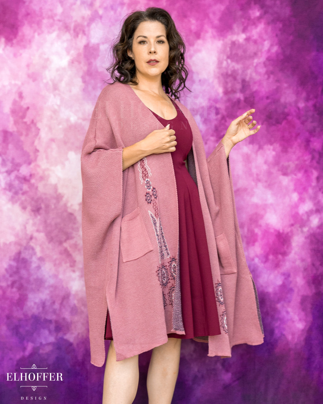 Galactic Princess in the Clouds Robe - Dusty Pink