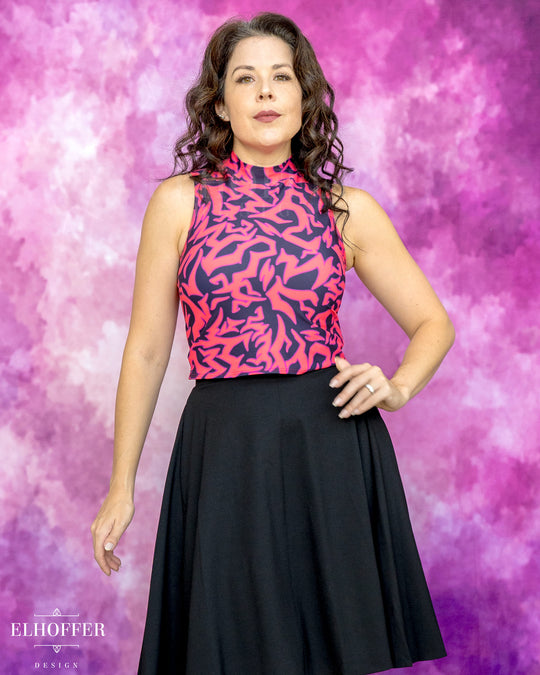 Essential Jes Crop Top - Red Demon Scars