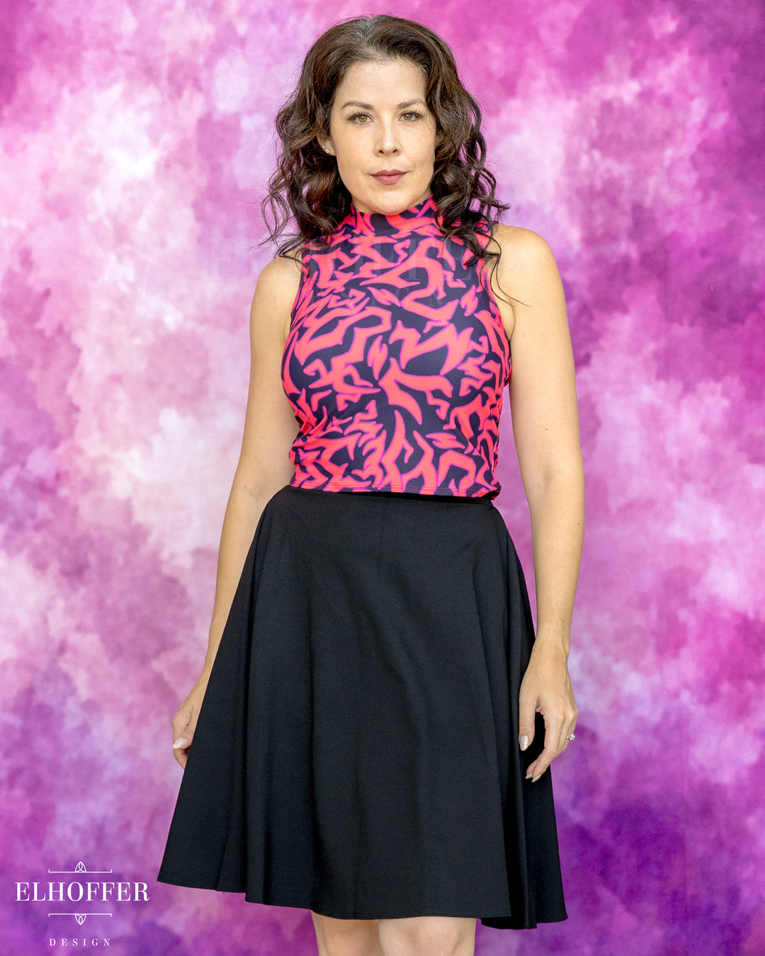 Essential Jes Crop Top - Red Demon Scars
