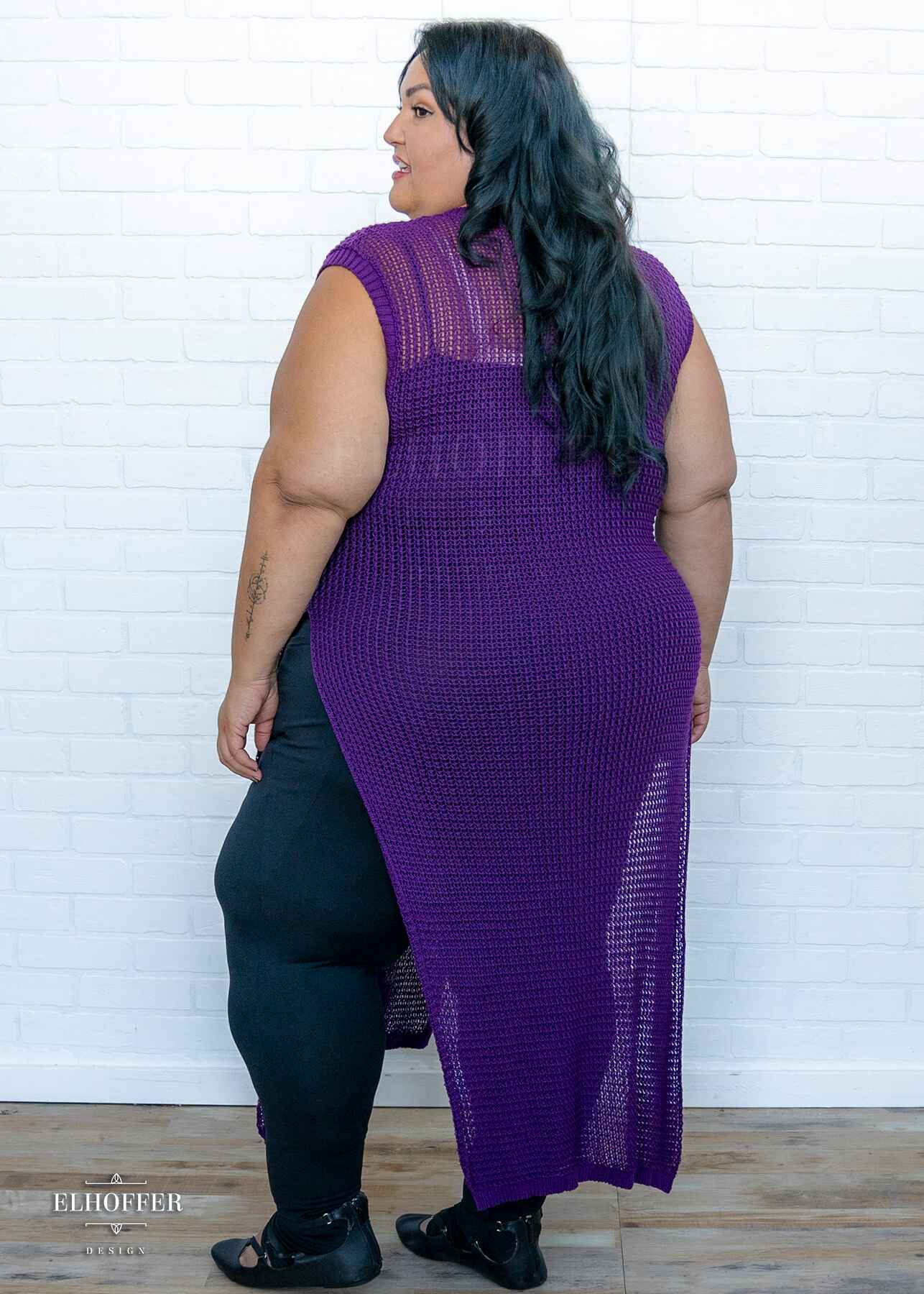 PREORDER - Essential Knight in Knitted Armor Tunic - Royal Purple