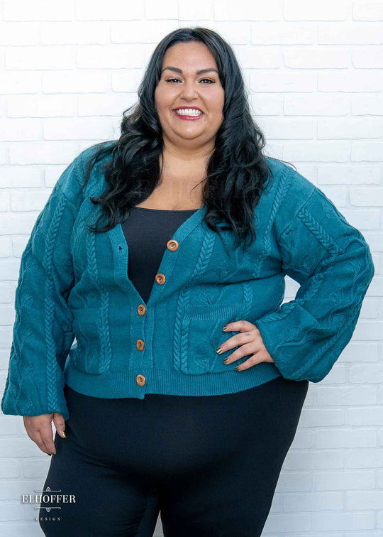 Elevensies Oversize Cardi - Lake Town Teal